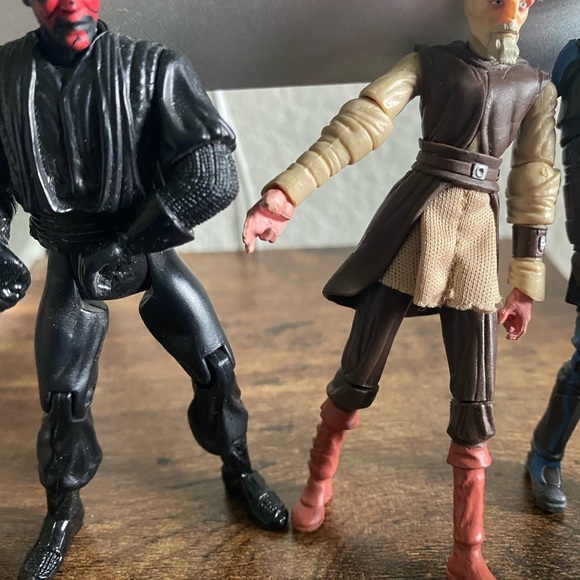 Star Wars Action Figure Set Of 4 Adi-Mundi, Shaak Ti, Pre Vizsla & Darth Maul 4” - Picture 9 of 9